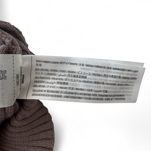 Abercrombie & Fitch Brown Ribbed Crop Top - Picture 8 of 11